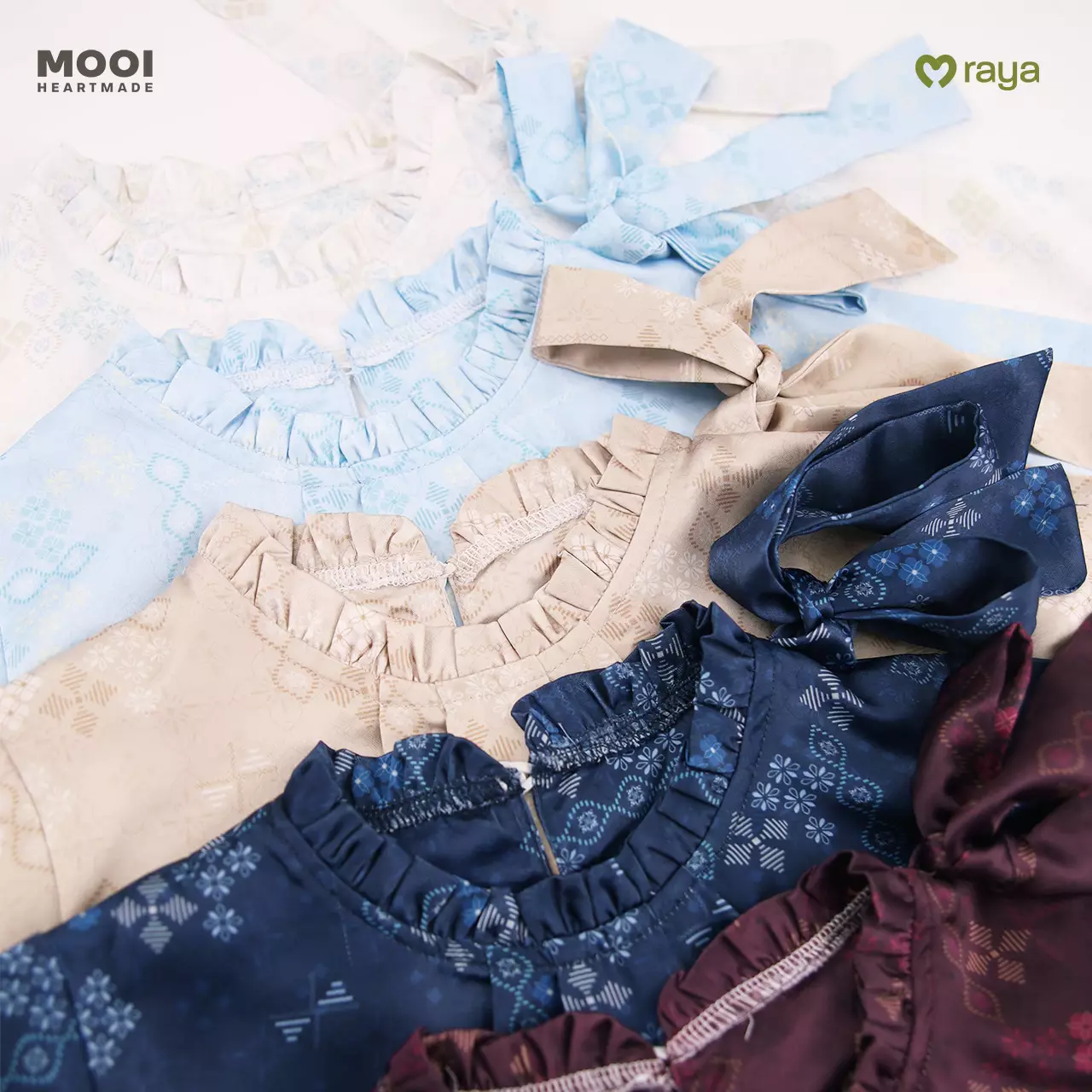 Mooi Dress Anak Gamis Anak Perempuan Raya Collection Nusrah Gamis Nawasena Series - Sky Blue