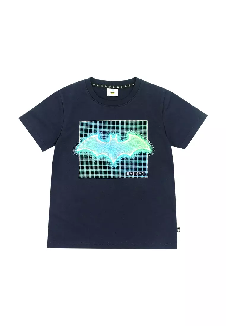 Boys Licensed Graphic T-Shirt Grid Logo