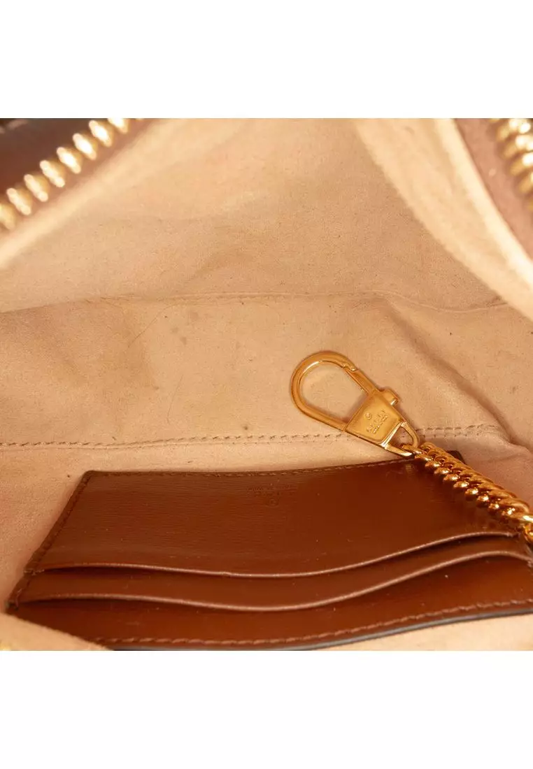 Pre-Loved Gucci Mini Gg Supreme Half Moon Bag
