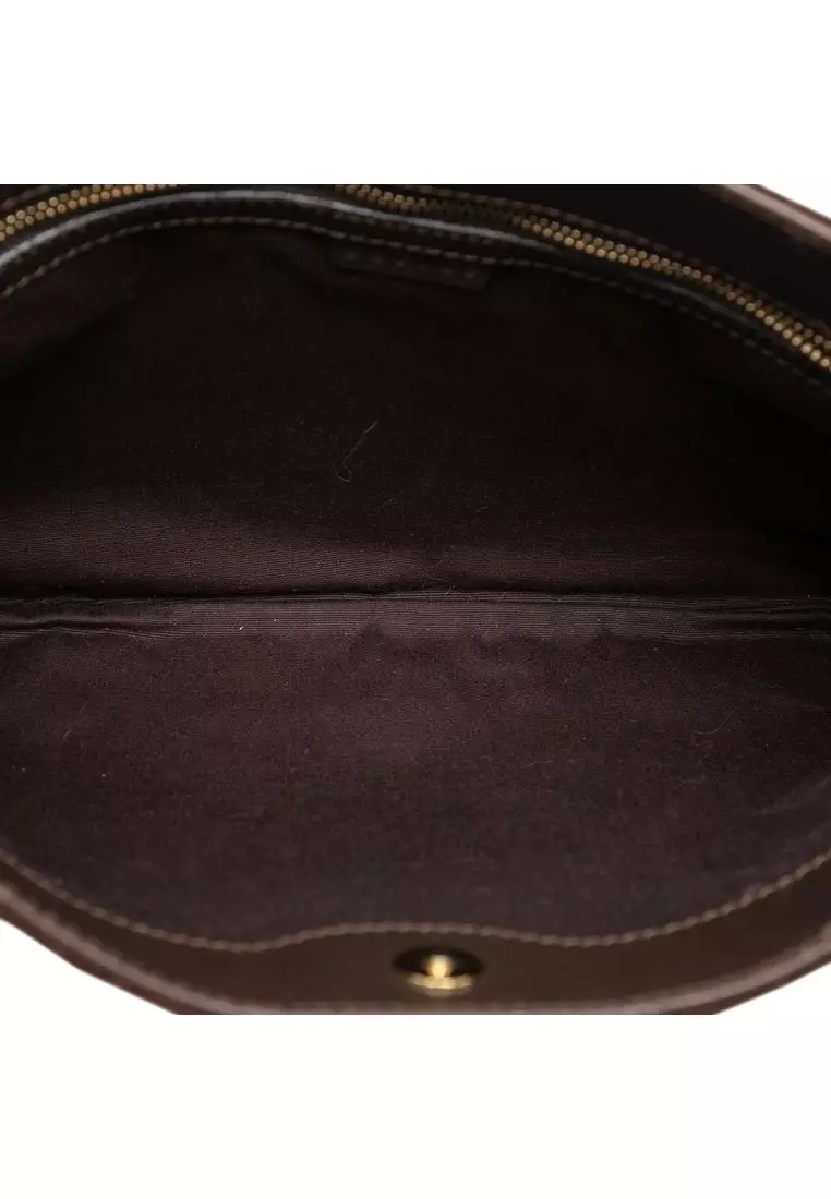 Pre-Loved Celine C Macadam Suede Shoulder Bag