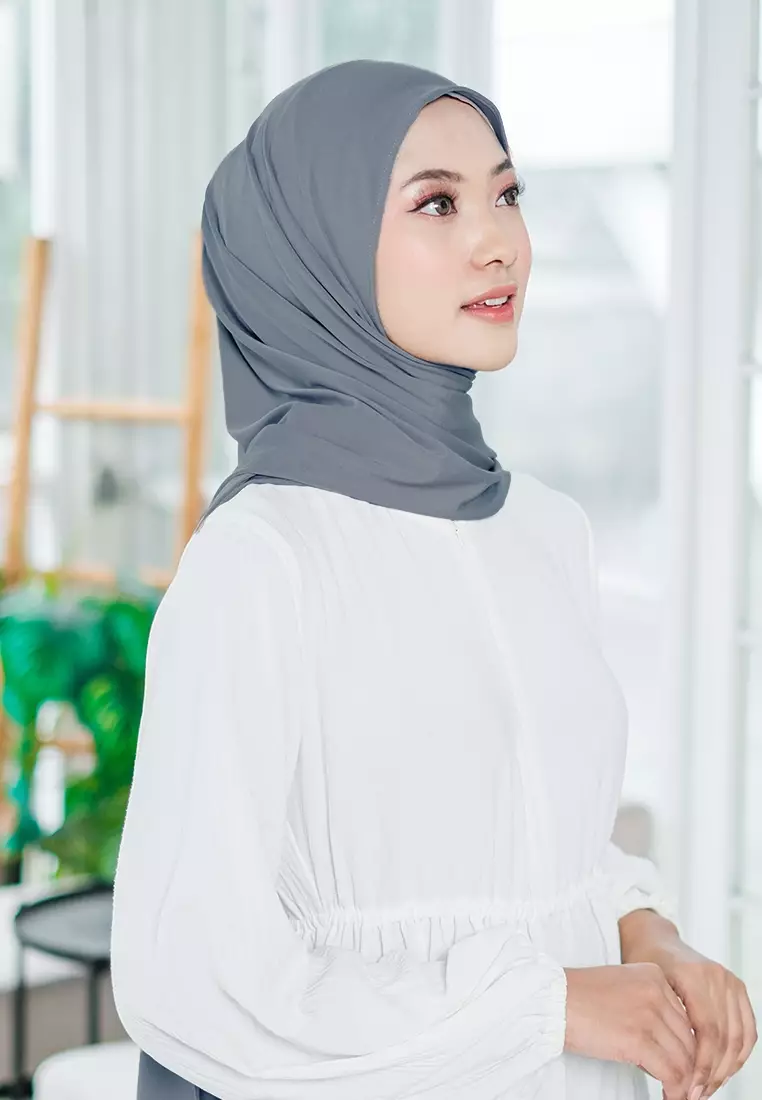 HIJAB INSTAN QILA - DARK GREY