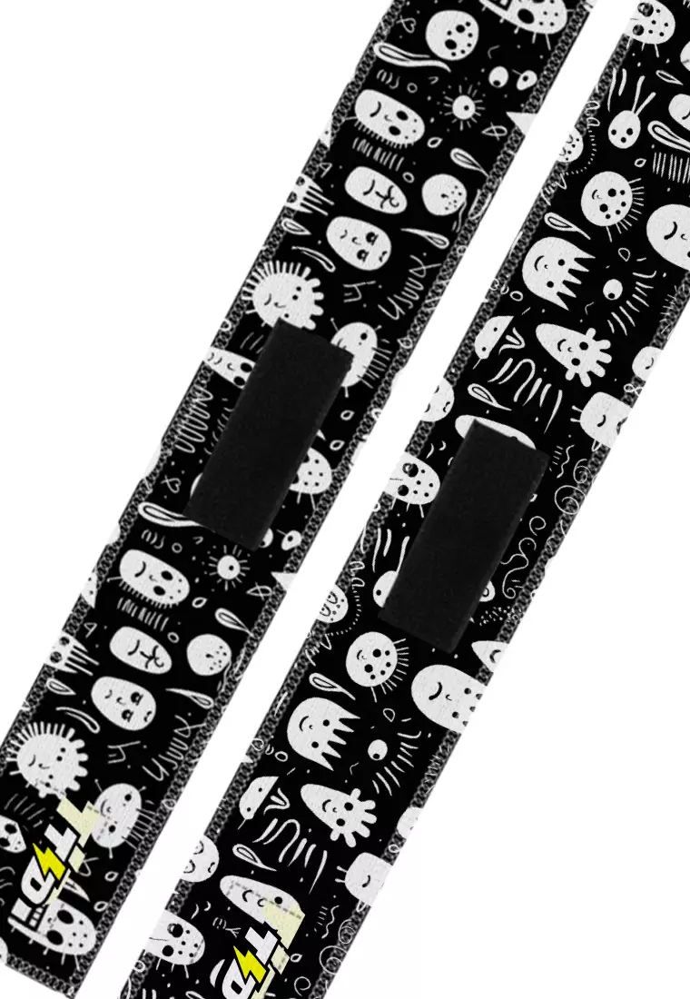 TB021 Wrist Wrap Td Bolt Face Doodles