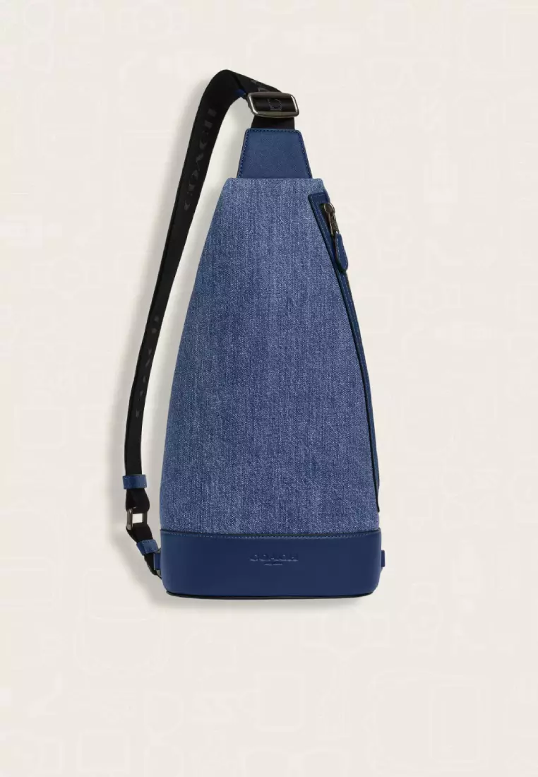 Jual Coach Coach Dominic Sling Pack Deep Blue Original 2026 | ZALORA ...