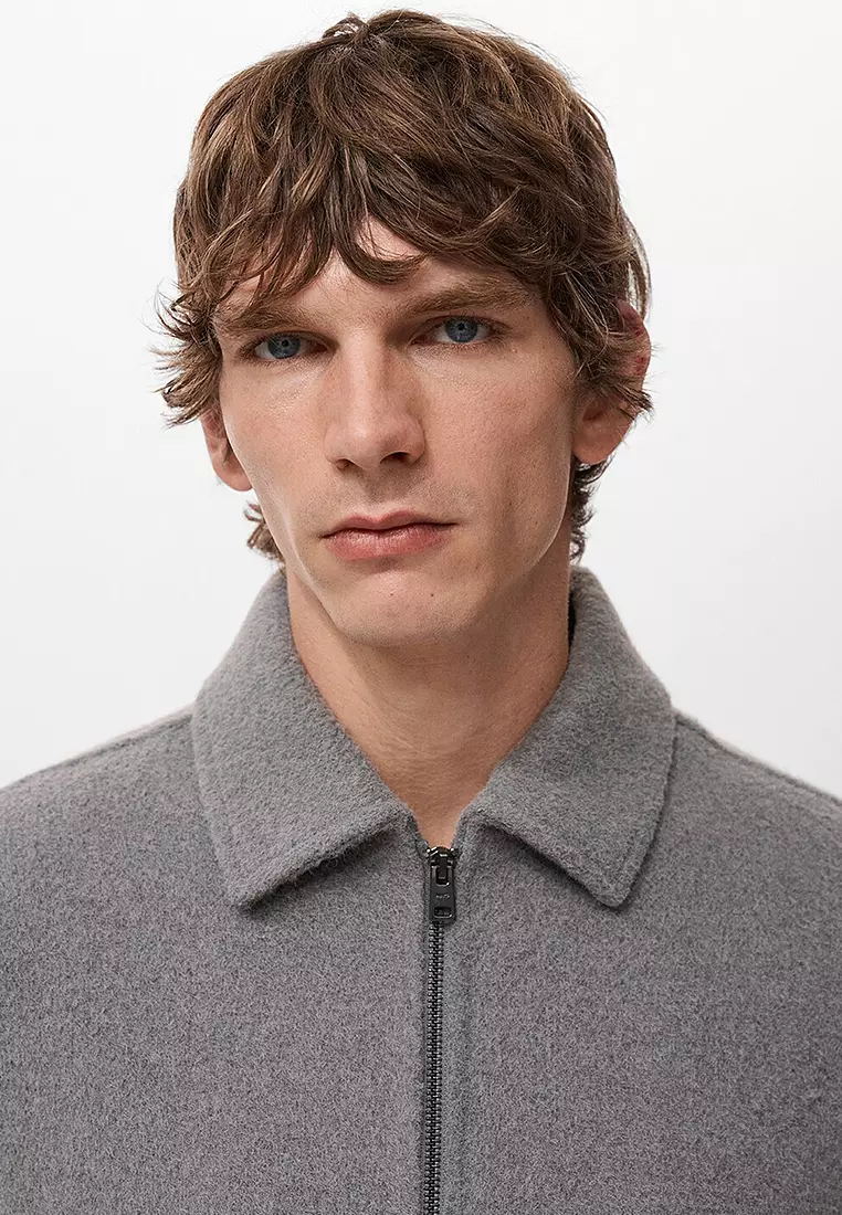 Textured Jacket With Zip