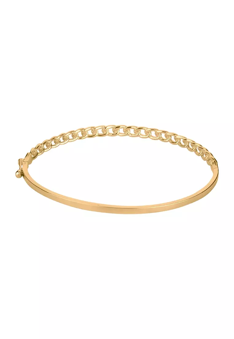 Chain Bangle 14k Gold