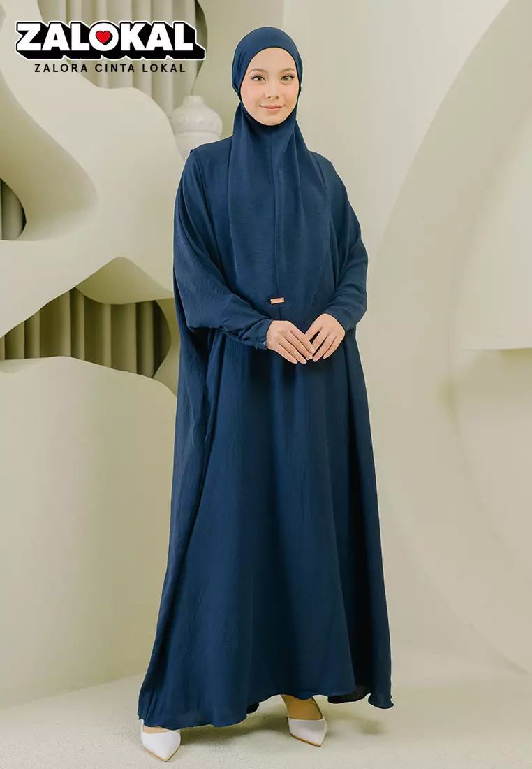 Hafsha Abaya Set Navy