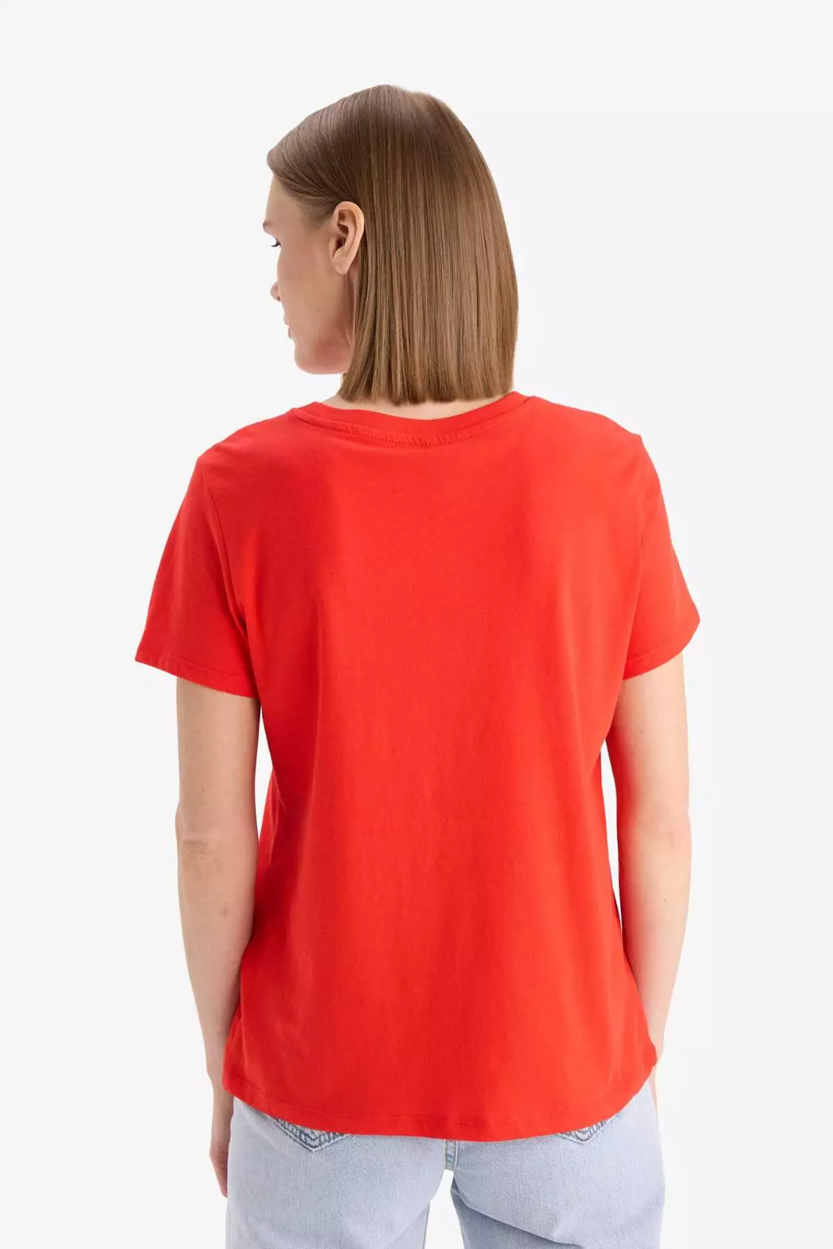 Regular Fit Crew Neck Printed Combed Cotton Short Sleeve T-Shirt F5882Ax25Sm