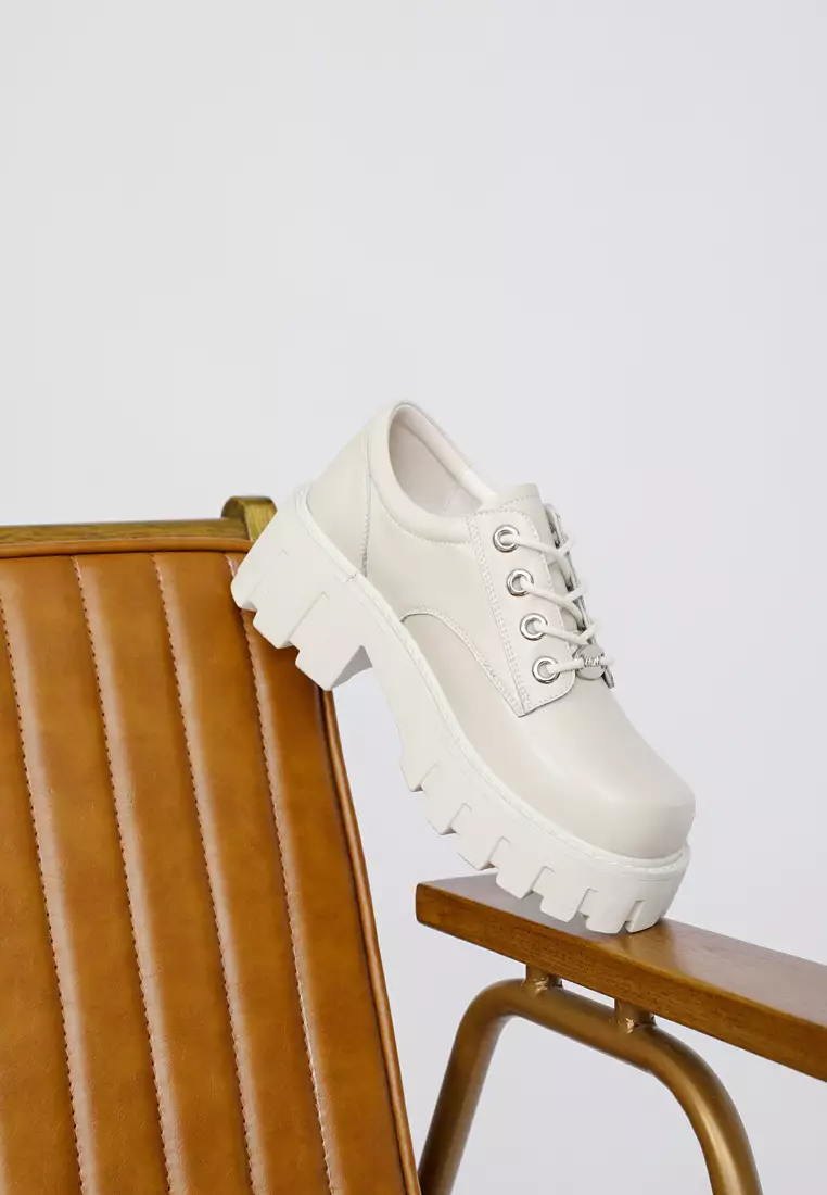 Platform Leather Derbys MZ03385