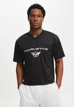 Licensed GM Black/GM - Corvette Stars