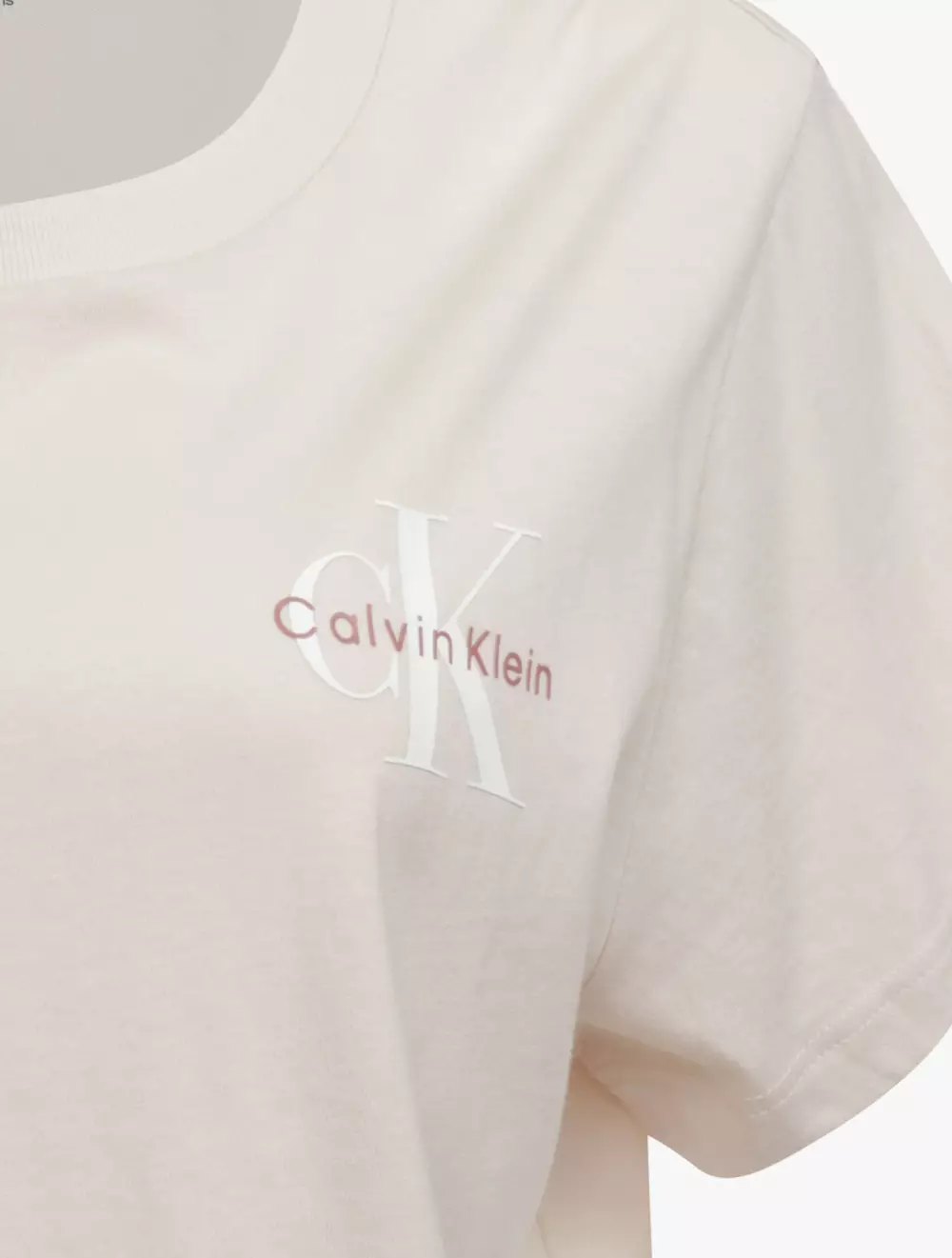 Calvin Klein - A- MONOLOGO CROP TEE SS