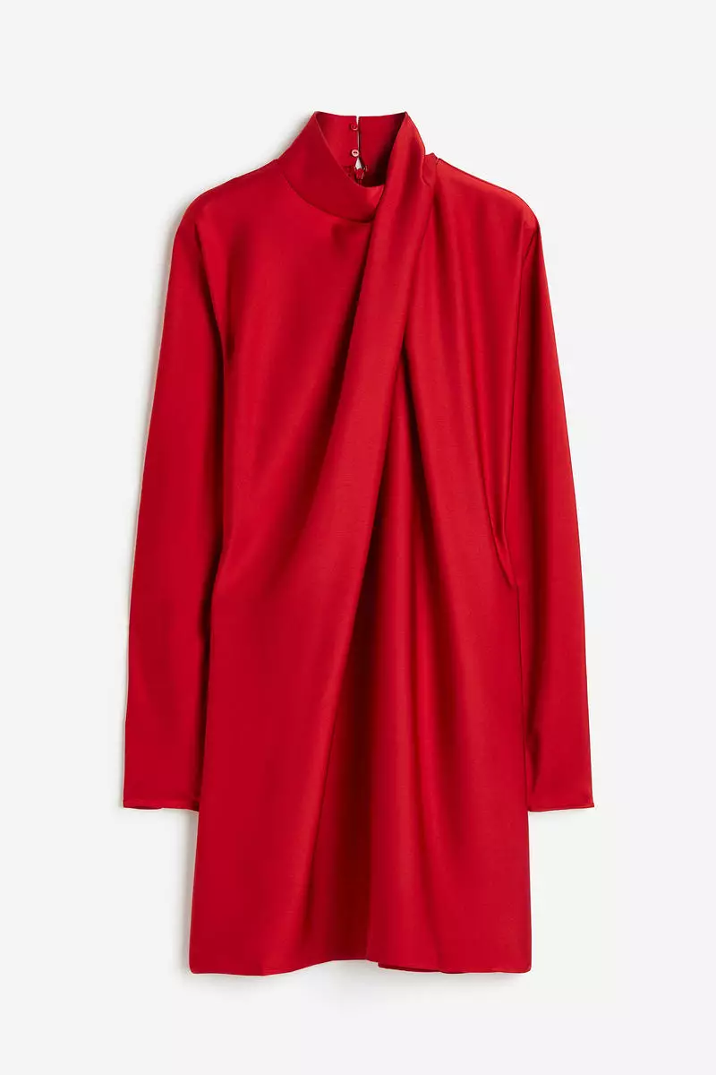h&m red dress