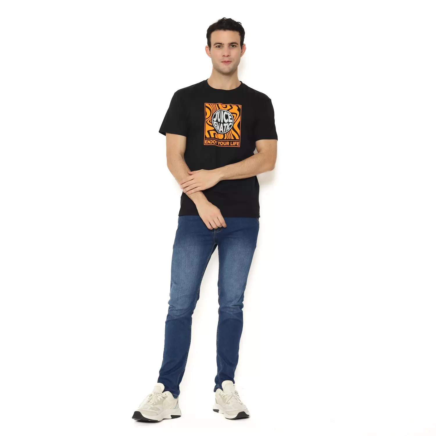 Juice Ematic Kaos Lengan Pendek Pria Distort Men Tee Planet Surf