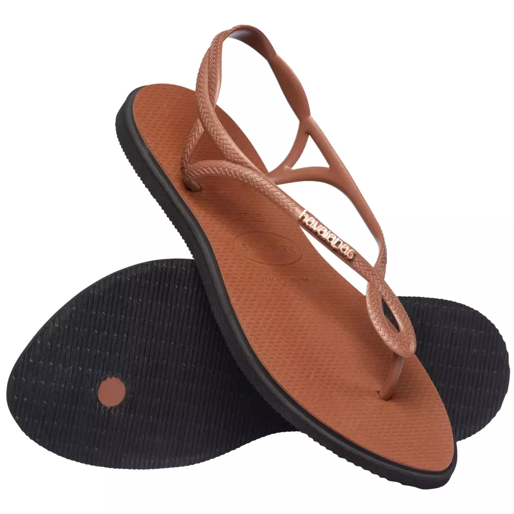 Havaianas 1696 Luna Point - Rust/Black - Sandal Wanita