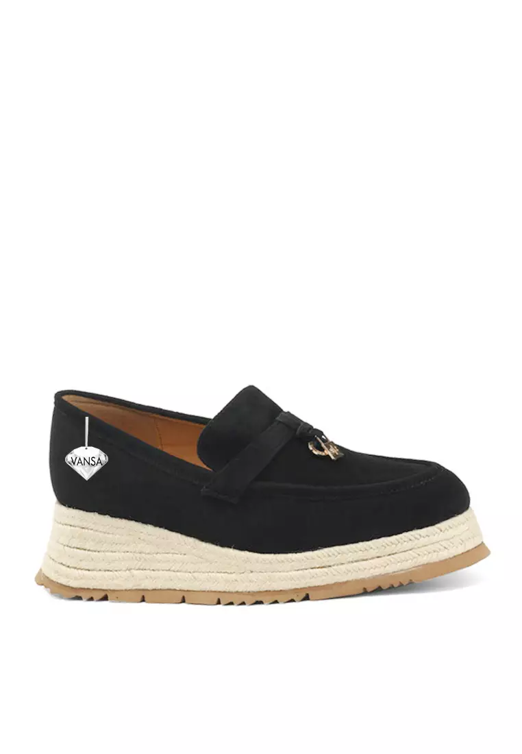 Discount on Twenty Eight Shoes  shoes - SKU: VANSA Kidsuede Hemp Rope Wedge Shoes VSW-F-481824