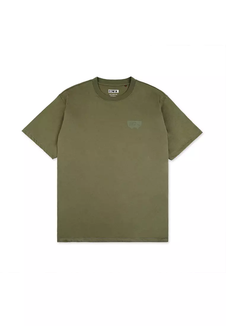 WINGER - PINE OLIVE Kaos Pria Lengan Pendek SS - Top Man Basic Tee