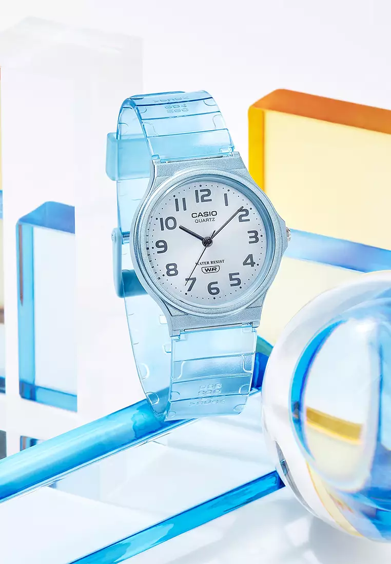 Casio - Jam Tangan Analog Wanita - Blue - Resin Strap - MQ-24S-2B