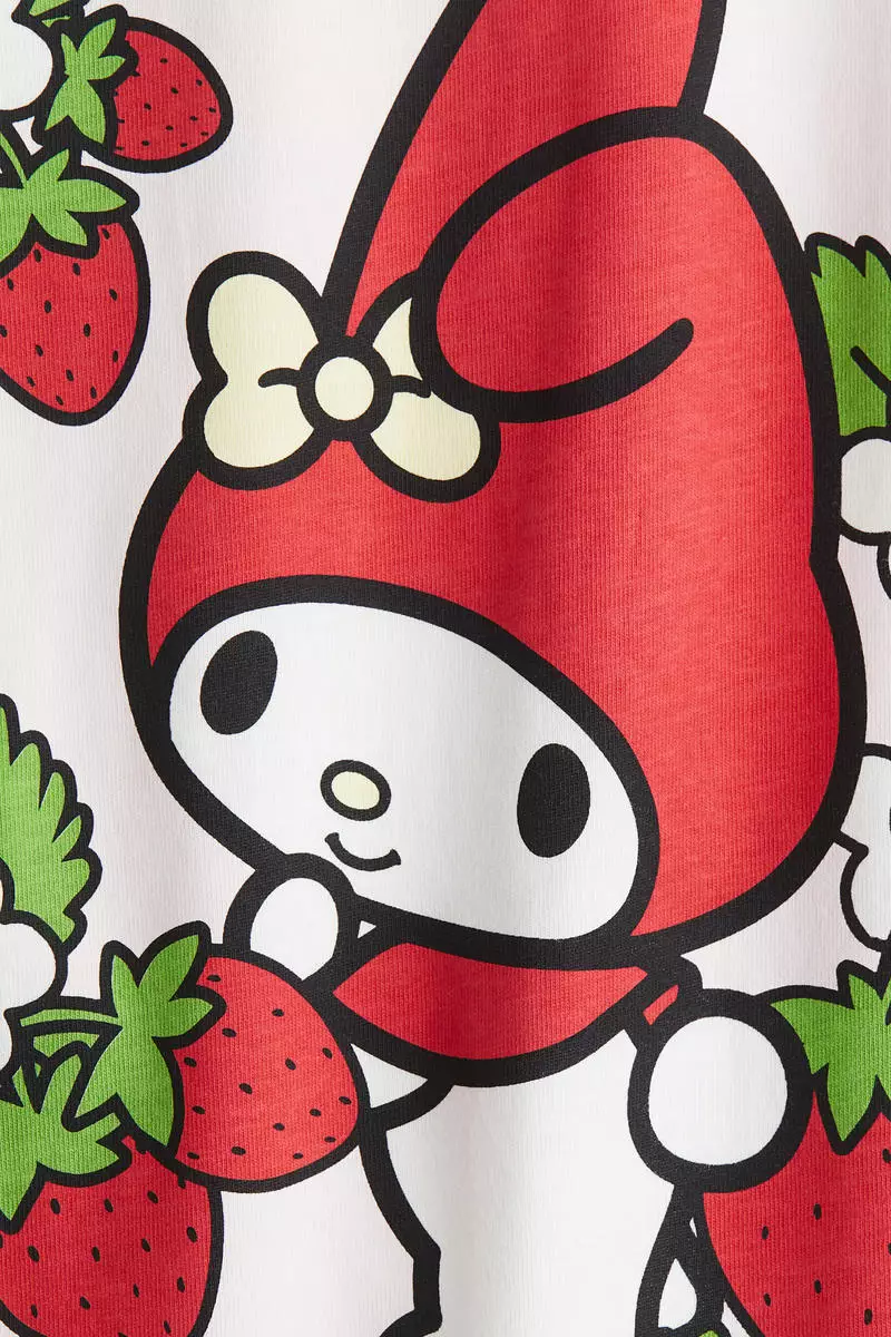 Printed cotton T-shirt