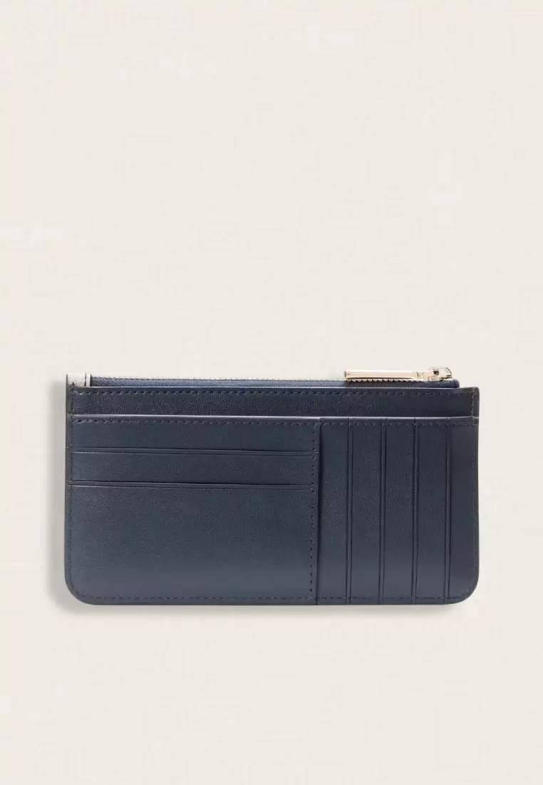 Kate Spade Spade Flower Floral Large Slim Card Holder Blazer Blue Multi