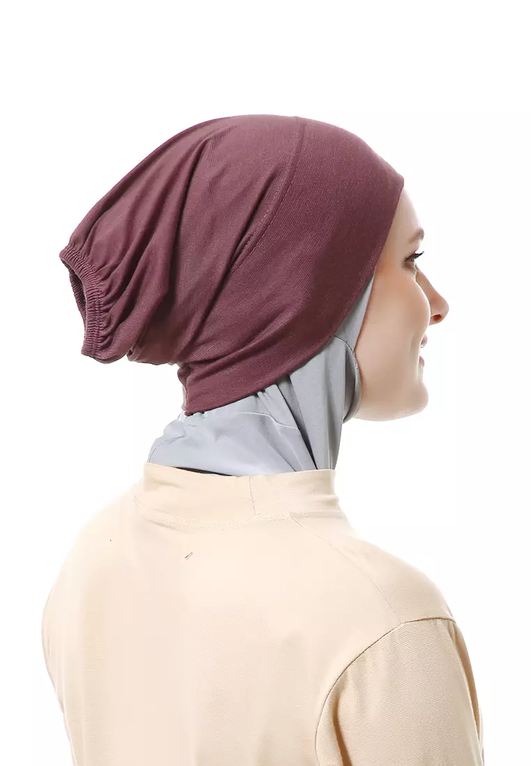 Inner Hijab Muslimah Wanita Motif Polos Relaxed Fit - Herseys