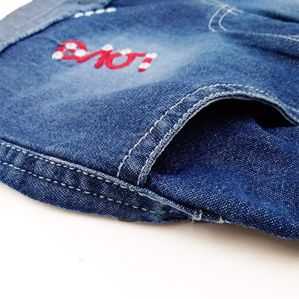 Wakakids Celana Jeans Bayi Anak Perempuan Hotpants Usia 6 Bulan Hingga 5 Tahun Motif Love 018 Vench