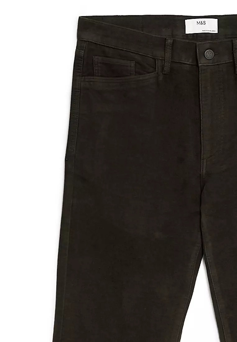 Regular Fit Moleskin Trousers