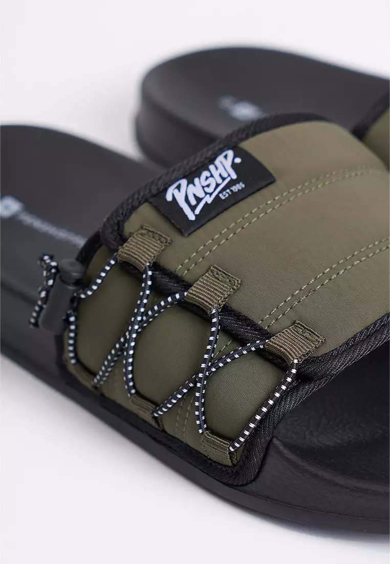 Men's One Band Velcro Slides