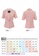 OUNIXUE pink Topstitched Lapel Jacket F48F4AAFD4E7D4GS_8