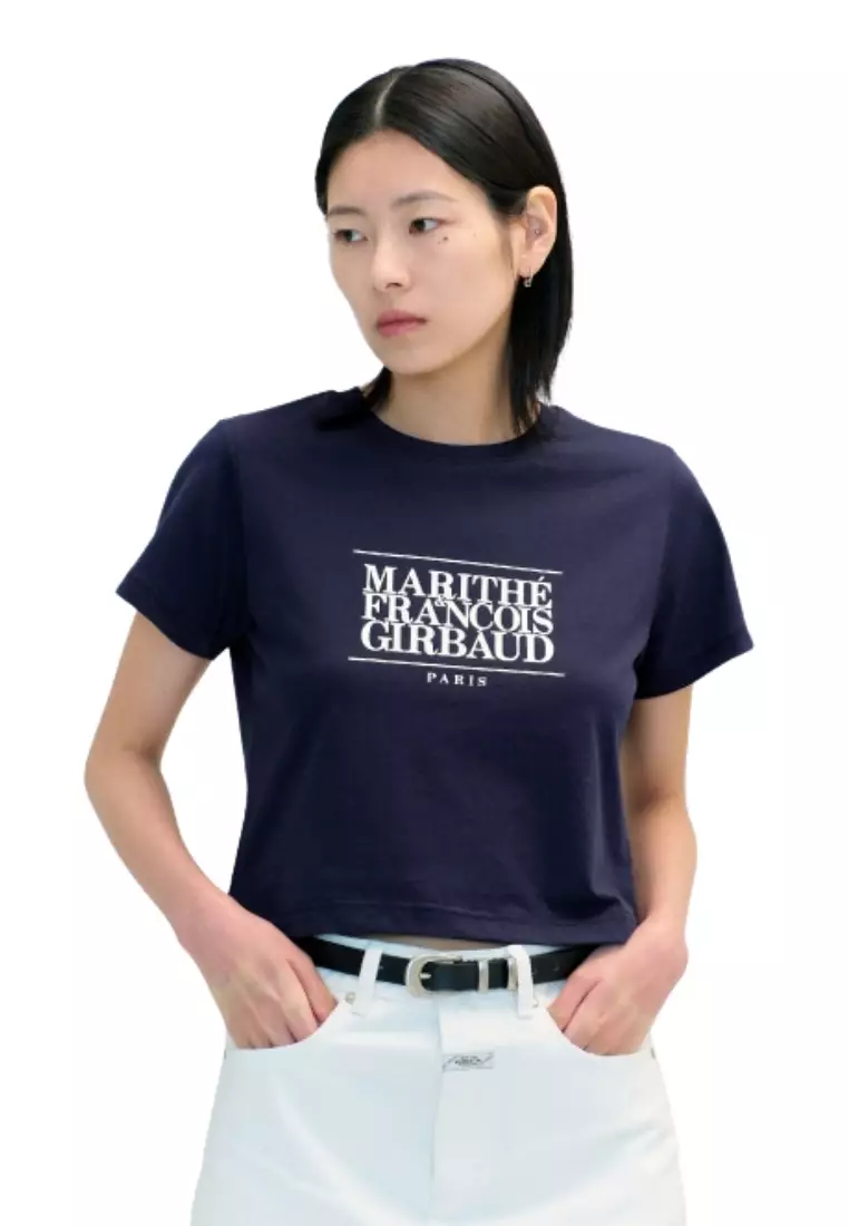 ★Marithe + Francois Girbaud★ PARIS GRUNGE GRAPHIC TEE navy Marithe Francois Girbaud Aerocool Mellow Navy Tee | Senikersku