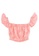 FOX Kids & Baby pink Coral Short Sleeve Cropped Top 12EB5KA3FAC51AGS_2