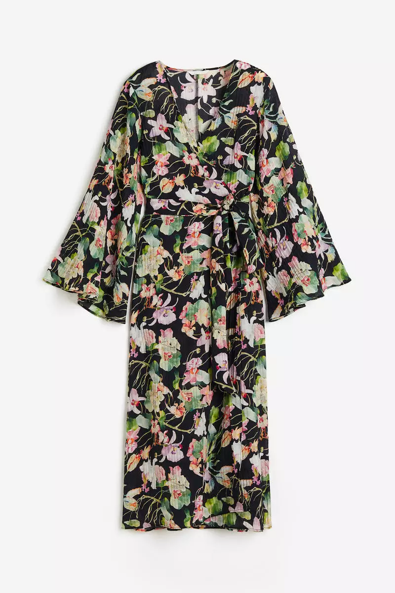 Buy H M Pleated wrap dress 2024 Online ZALORA Philippines