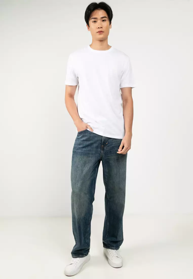 Logo Slub Cotton T-Shirt - BOSS Orange