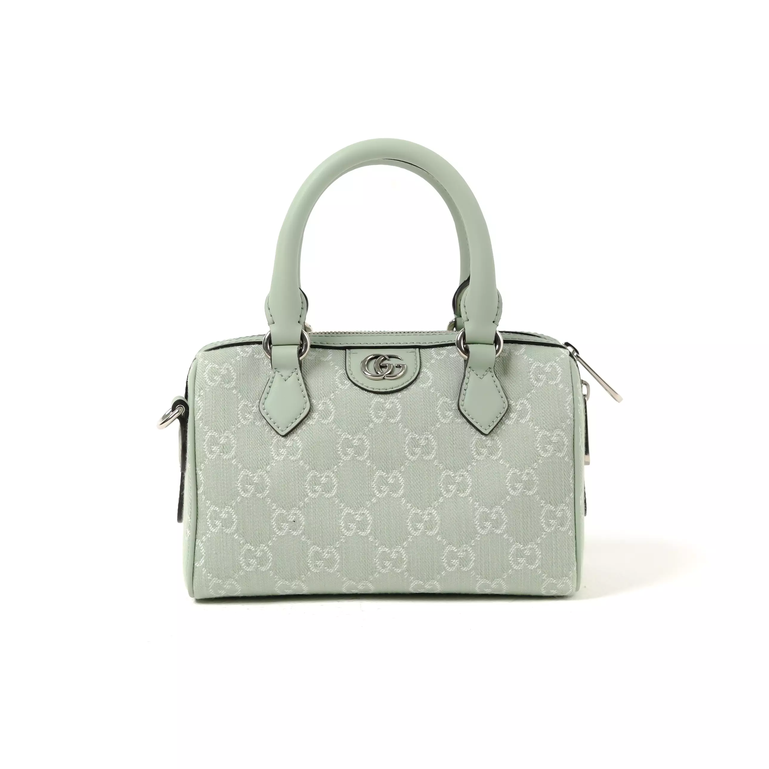 Tas GUCCI OPHIDIA SHW MINT CANVAS MINI DUFFLE BAG WITH LS 100% ORIGINAL