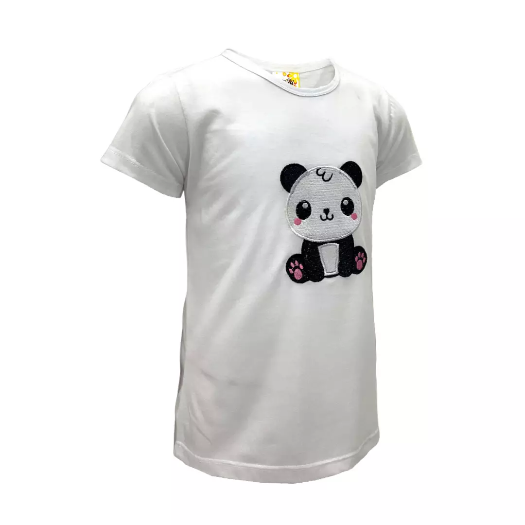 Kibi Kaos Anak Perempuan Bordir Panda 10610822