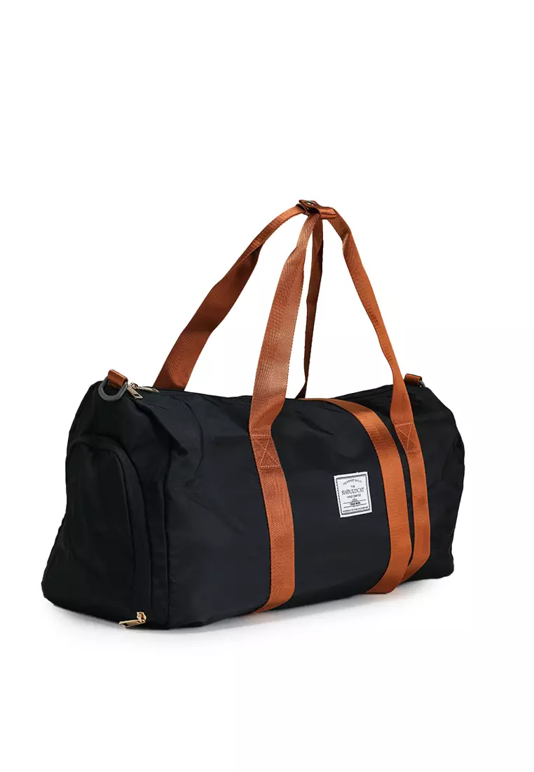 Quilted Travel Duffle Gym Bag with Pouch