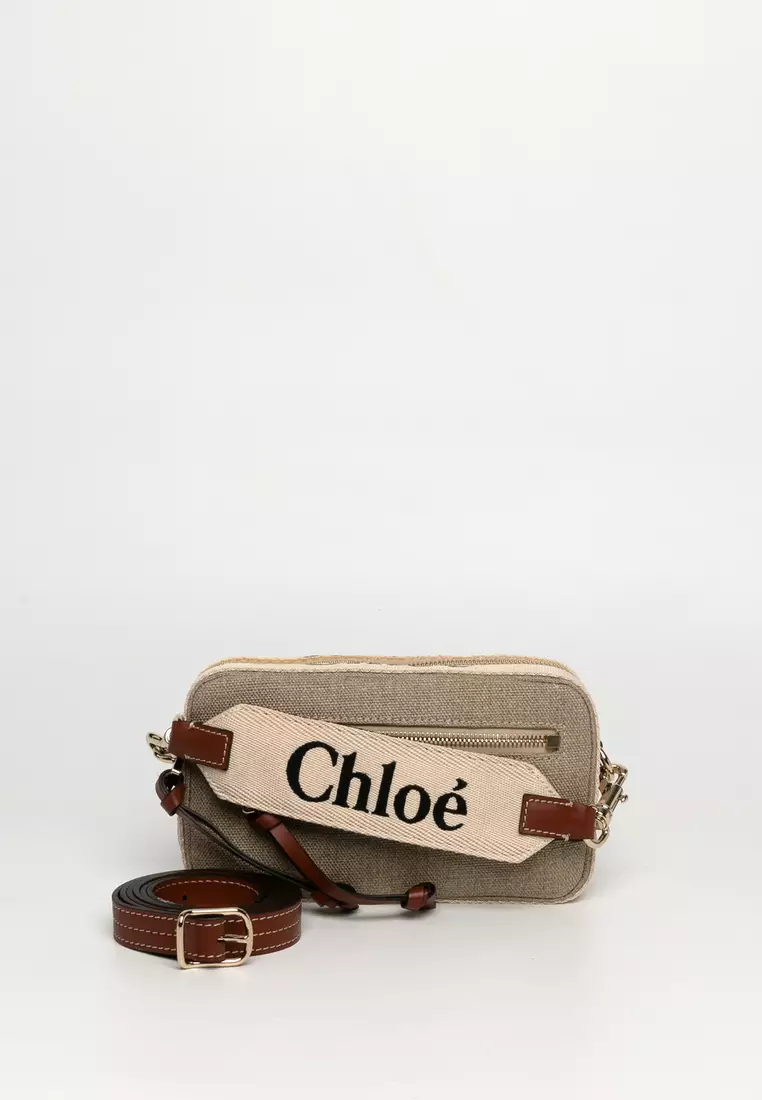 Chloé 亞麻布 腰包