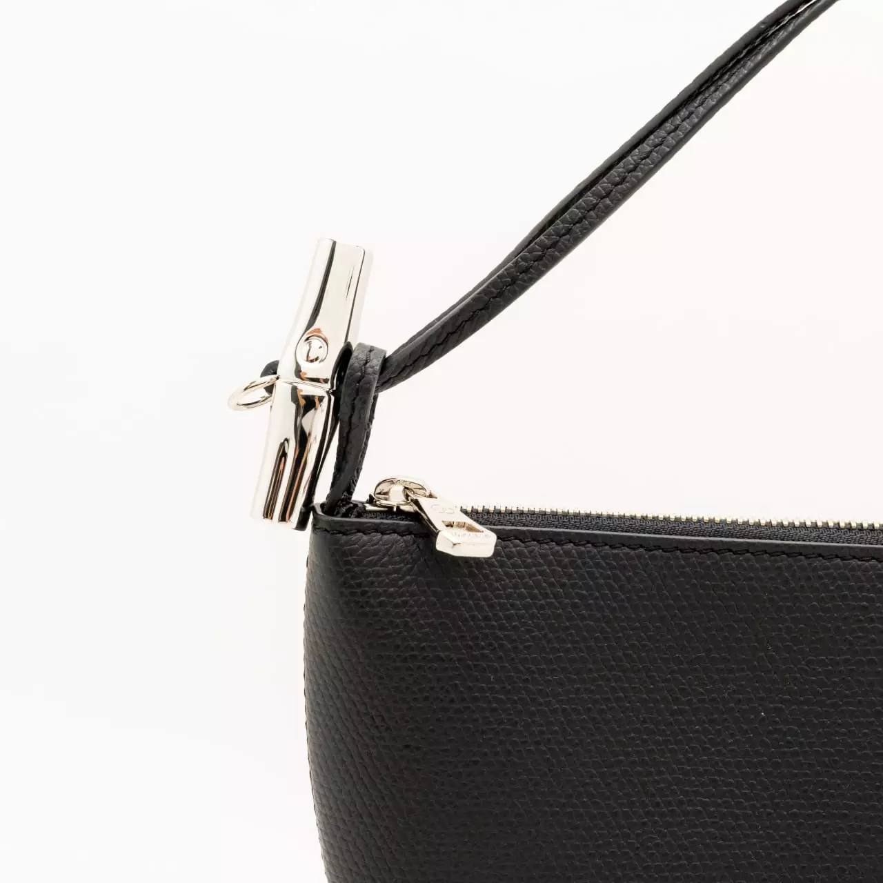 Le Roseau Leather Clutch Bag Black