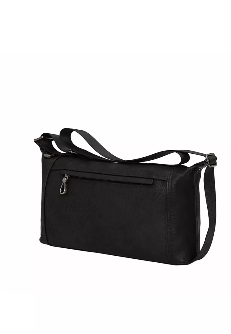 Plain black discount crossbody bag