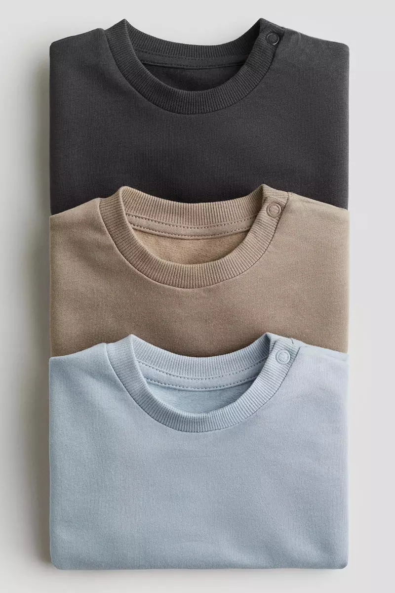 3-pack cotton sweatshirts