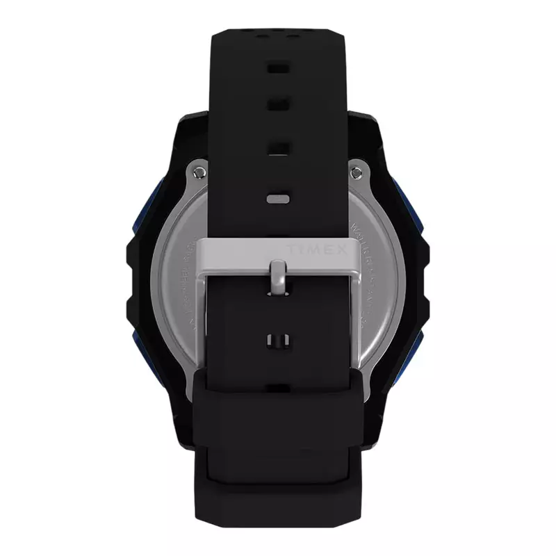 Jam Tangan Pria Timex Expedition TW4B33900 Ridge Solar Digital Dial Black Silicone Strap