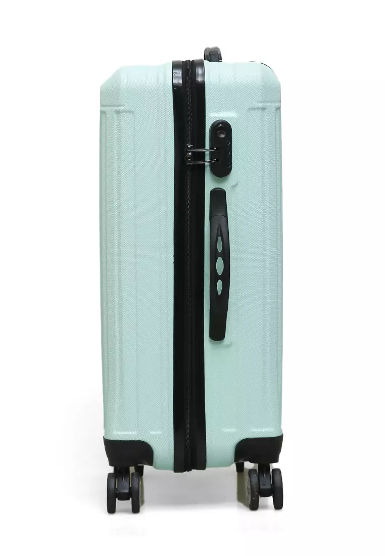 Isvara Tas Koper Hardcase Unisex One Set Suitcase Number Code Combination Lock Large Compartment Material ABS+PVC Coated ORIGINAL - Mint