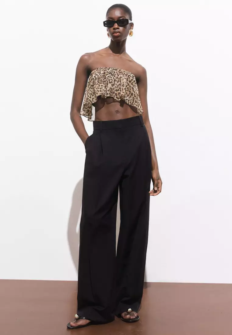 Leopard-Print Crop Top