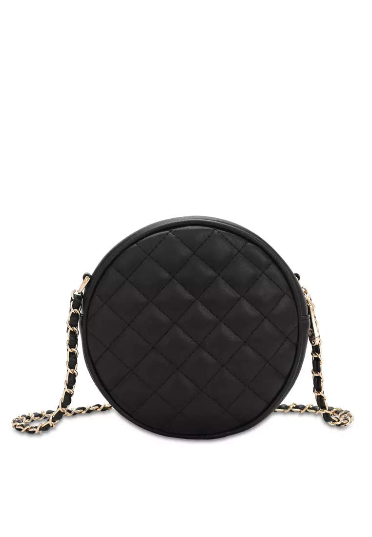 Women's Casual Chain Sling Bag / Crossbody Bag - Black