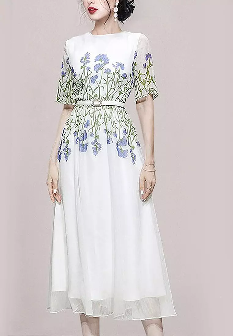 Buy Twenty Eight Shoes VANSA Trendy Printed Chiffon Dress VCW