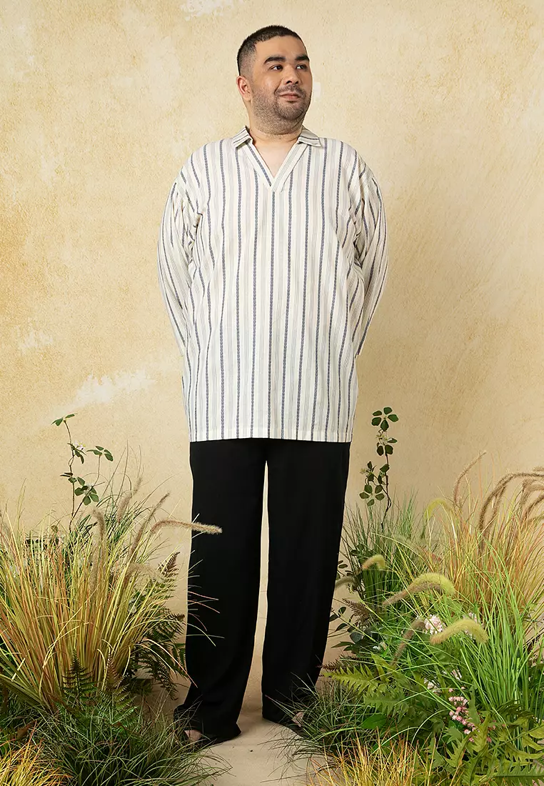 Plus Size Omar Collar Shirt