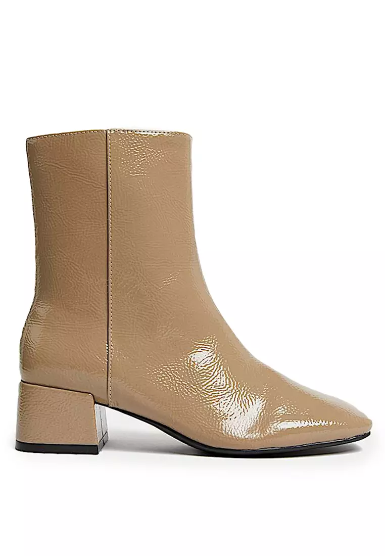 Block Heel Ankle Boots