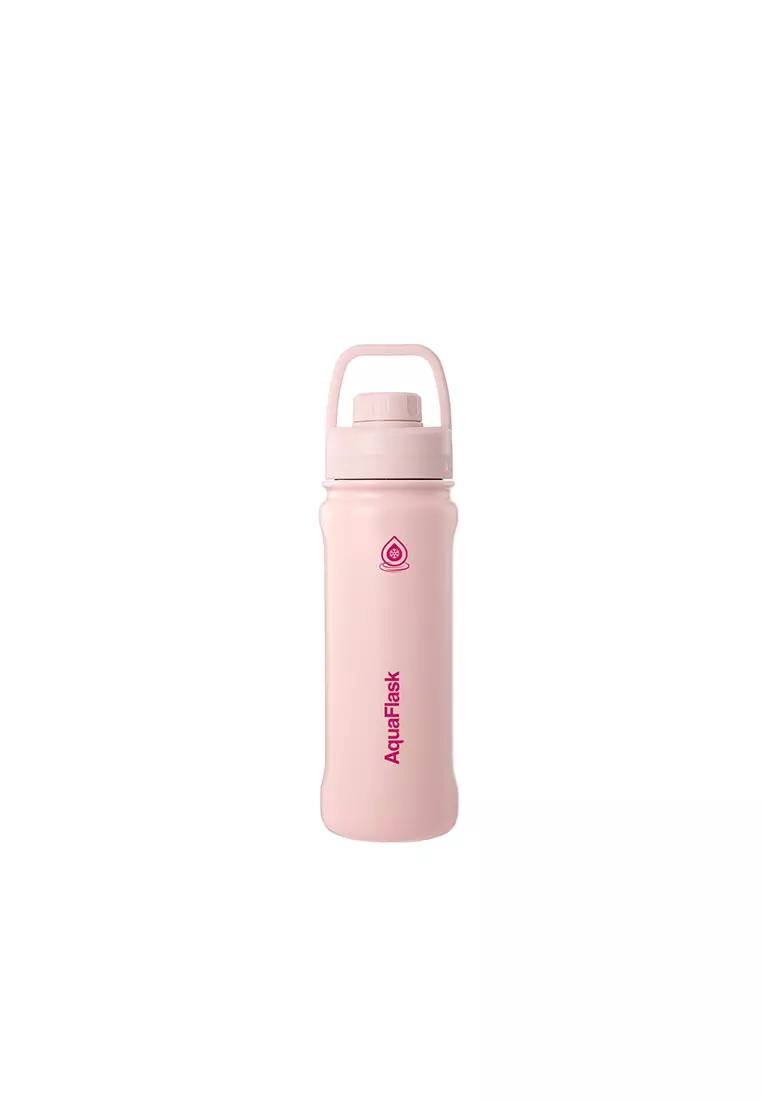 18oz Ballet Pink New Sports Lid Bottle Wide Mouth Vacuum Insulated Stainless Steel Drinking Water Bottle