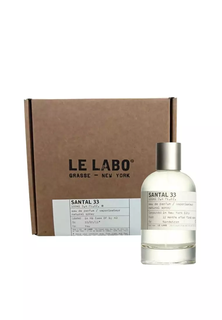 Le Labo Santal 33 Eau de Parfum 3.4 oz Spray.