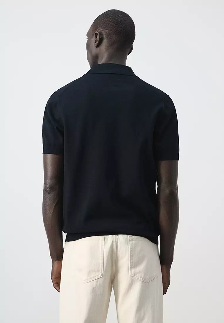 100% Cotton Fine-Knit Polo Shirt