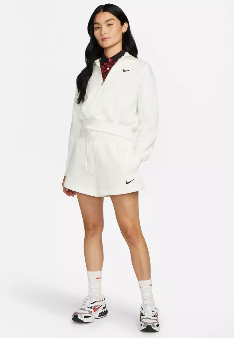 Sportswear Phoenix Fleece Women's Oversized 1/2-Zip Crop Sweatshirt