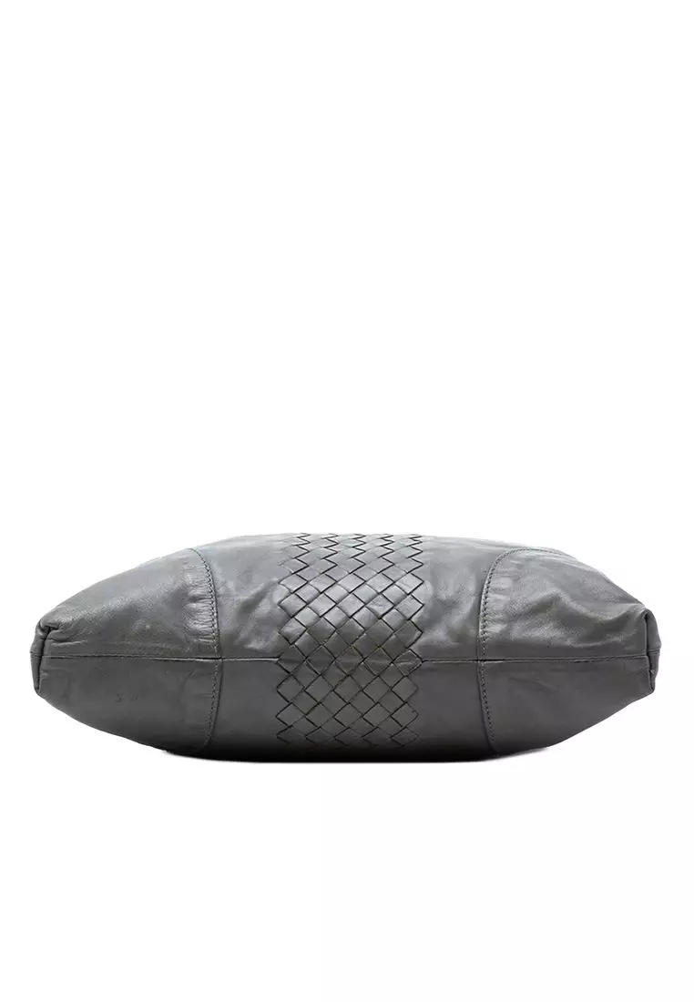 Pre-Loved Bottega Veneta Intrecciato Trimmed Nappa Convertible Tote